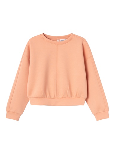 NAME IT KIDS - NKF OSYNE LS SHORT RLX SWEAT - Peach Bloom