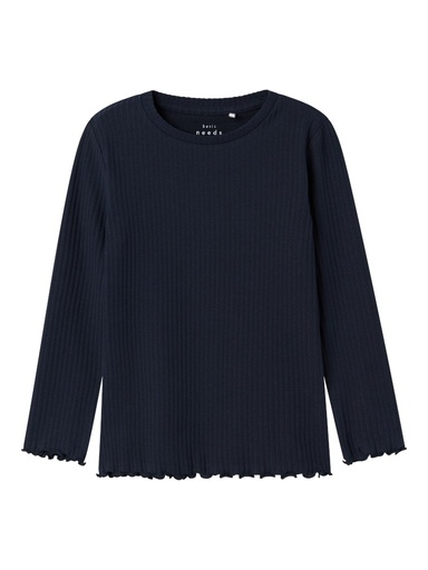 NAME IT MINI - NMF VEMMA LS SLIM TOP - Dark Sapphire Solid
