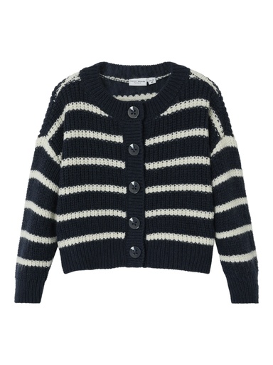 NAME IT MINI - NMF VERONJA LS KNIT CARD - Dark Sapphire