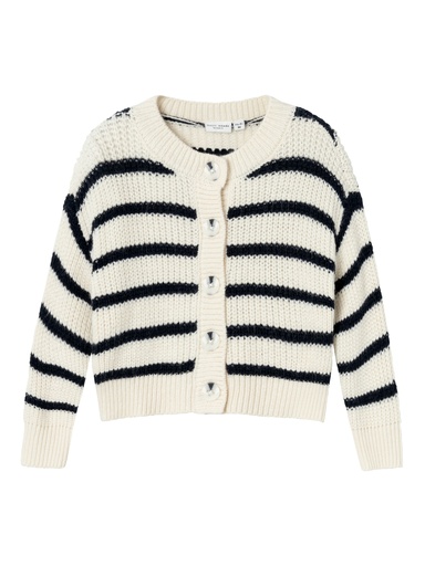 NAME IT MINI - NMF VERONJA LS KNIT CARD - Jet Stream