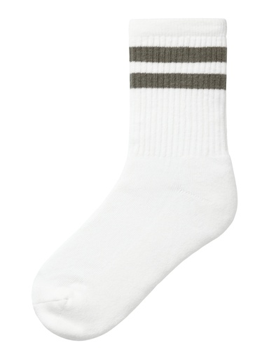 NAME IT KIDS - NKM NAN SOCK - Bright White Tea Leaf