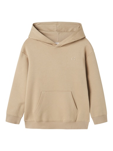 NAME IT KIDS - NKN PARKER RLX LS SWEAT WH BRU - Pure Cashmere