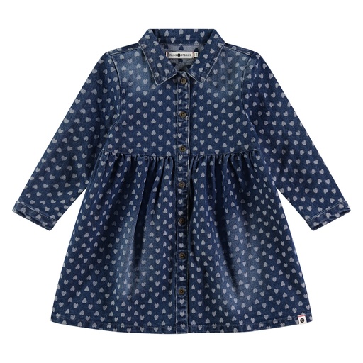 Stains & Stories - girls denim dress - denim blue - SSA24408752