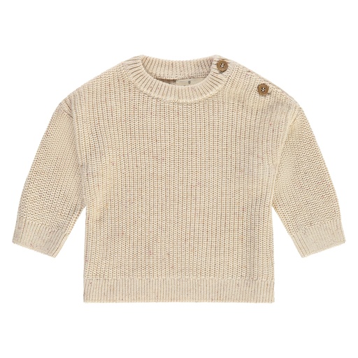 A Tiny Story - baby pullover - ecru melange - TIN24429331