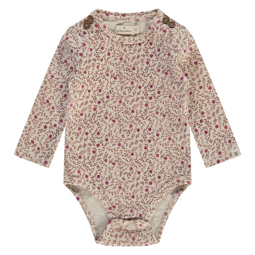 A Tiny Story - baby romper long sleeve - pearl - TIN24429637