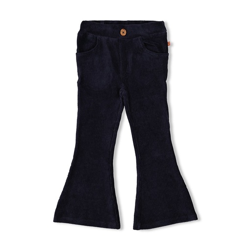 Jubel - Flared broek velours rib - Amour Toujours - Marine - 92200438