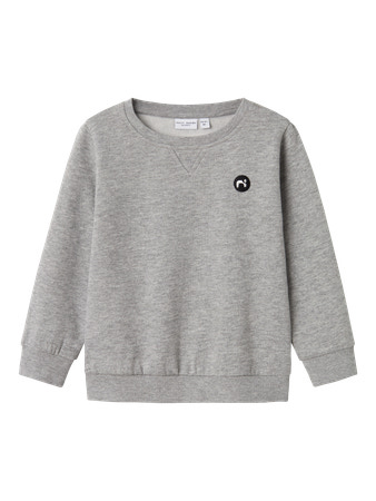 NAME IT MINI - NMM VIMO LS SWEAT BRU NOOS - Grey Melange