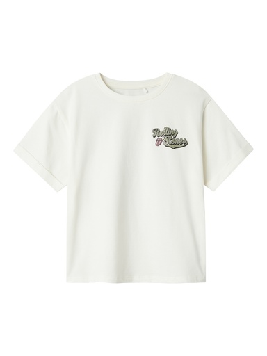 NAME IT KIDS - NKF JILL ROLLINGS SS NREG TOP BOX UNV - Cloud Dancer