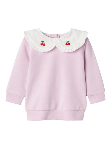 NAME IT BABY - NBF BENINE LS SWEAT UNB - Winsome Orchid
