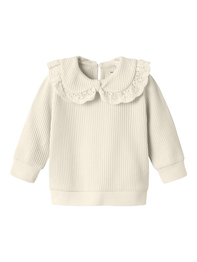 NAME IT BABY - NBF TURBIA LS SWEAT - Summer Sand