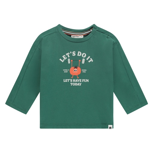 Babyface - baby boys t-shirt long sleeve - green - BBE25127611-BBE-00230