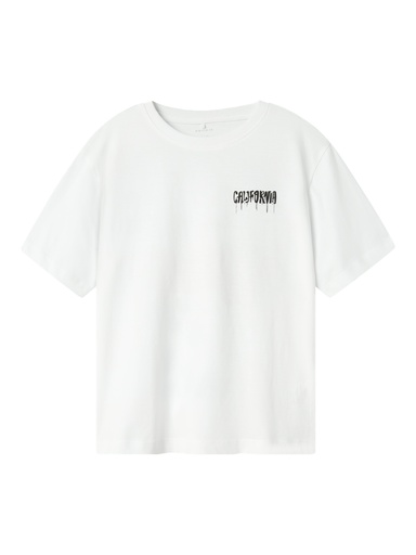 NAME IT KIDS - NKM ZULLA SS NREG TOP BOX NOOS - Bright White GULF COAST