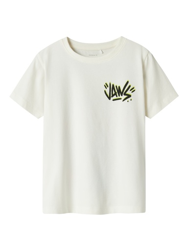NAME IT KIDS - NKM MAKAI JAWS NREG SS TOP BOX SKY - Cloud Dancer