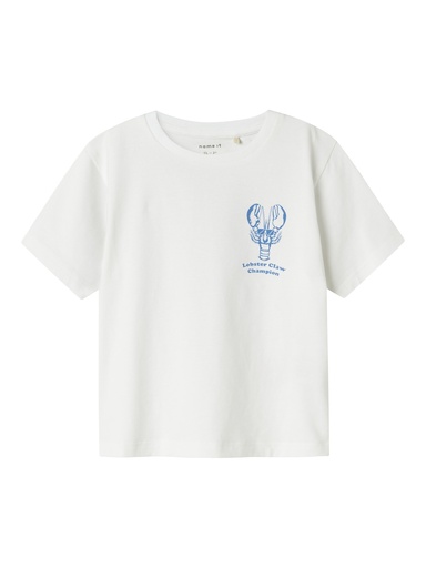 NAME IT MINI - NMM FELSTER NREG SS TOP - Bright White