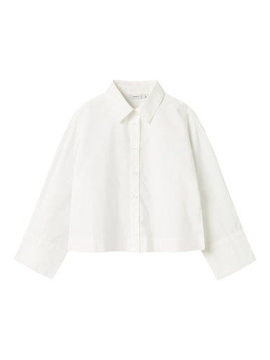 NAME IT KIDS - NKF LAURA SH LS SHIRT - Cloud Dancer