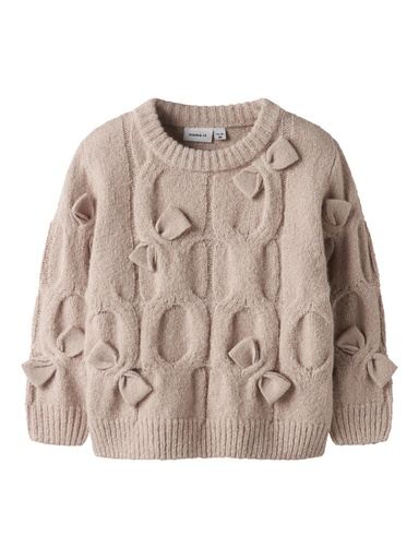 NAME IT MINI - NMF OLIVIA LS KNIT - Peyote