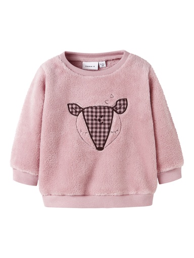 NAME IT BABY - NBF OLPA LS TEDDY SWEAT - Burnished Lilac