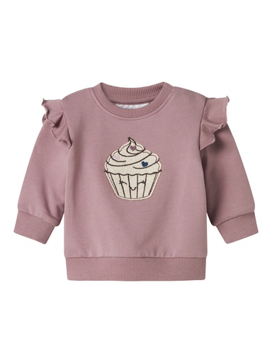 NAME IT BABY - NBF NILDA LS SWEAT BRU - Toadstool