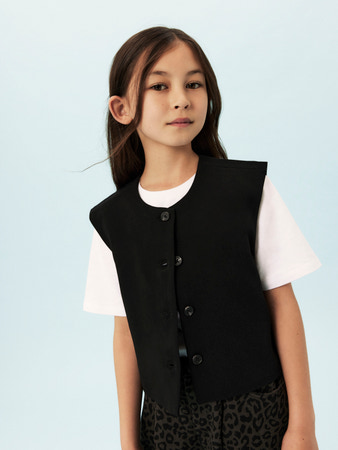 NAME IT KIDS - NKF LAMILLA VEST - Black