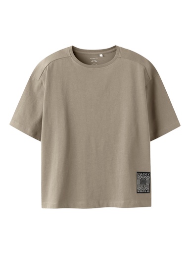 NAME IT KIDS - NKM FRANK SS RLX TOP PB - Aluminium