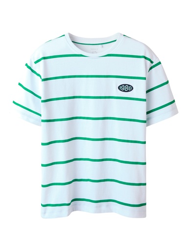 NAME IT KIDS - NKM FRITZ SS NREG TOP BOX  PB - Bright White