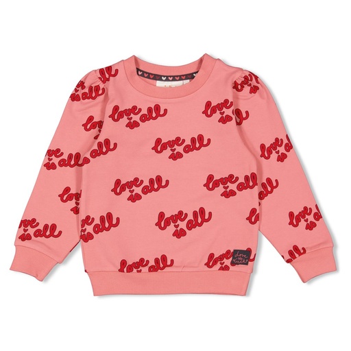 Jubel - Sweater AOP - Queen Of Hearts - l.Roze - 91600444