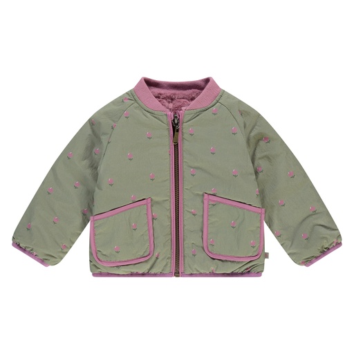 Babyface - baby girls jacket reversible - lilac - BBE25528120-BBE-00147