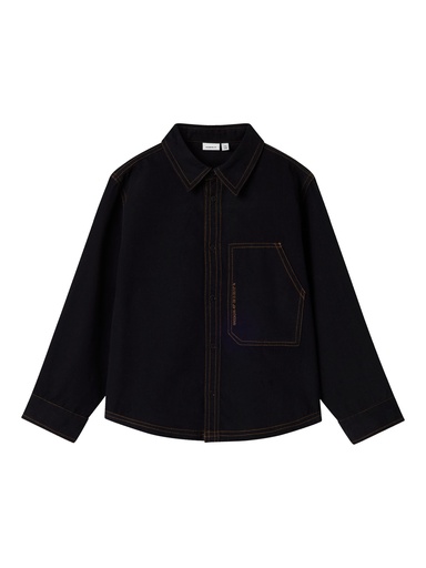 NAME IT KIDS - NKM NEWTON LS OVERSHIRT - Black