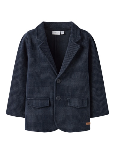NAME IT MINI - NMM ROBINO SWEAT BLAZER UNB - Navy Blazer CHECK