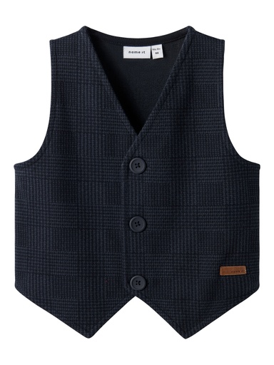 NAME IT MINI - NMM ROBINO VEST UNB - Navy Blazer CHECK