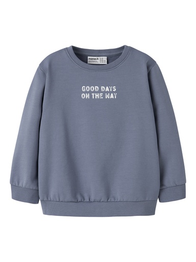 NAME IT MINI - NMM SLADE LS NREG SWEAT BRU - Flint Stone