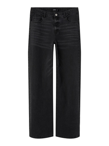 LMTD - NLF BLI DNM NW R WIDE PANT NOOS - Black Denim Washed