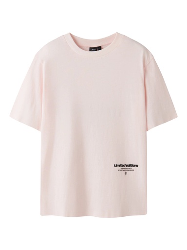 LMTD - NLN HEDITION SS L TOP - Pink Marshmallow W. PIRATE BLACK