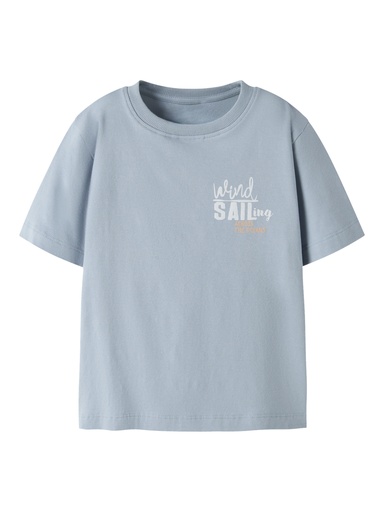 NAME IT MINI - NMM FLOKAN SS NREG TOP - Blue Fog