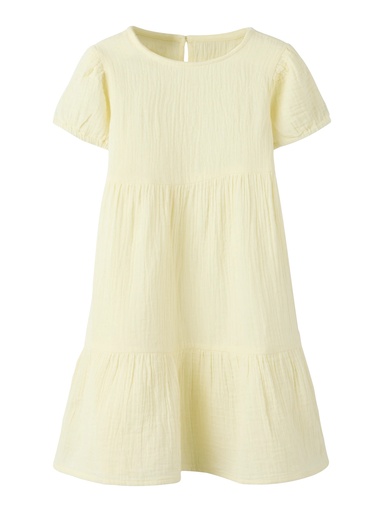NAME IT MINI - NMF JASMIN SS DRESS NOOS - Pear Sorbet
