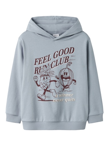 NAME IT KIDS - NKM FIKAR LS NREG SWEAT WH UNB - Blue Fog