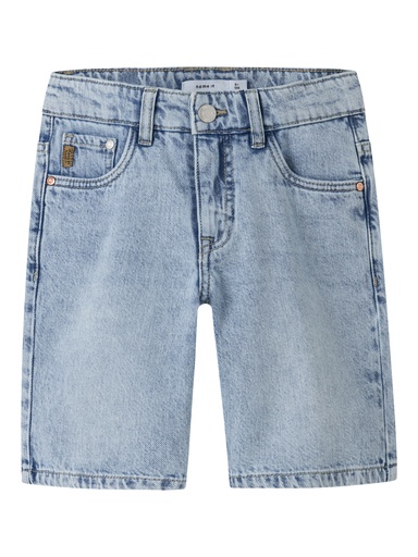 NAME IT KIDS - NKM RYAN REG L DNM SHORTS 6750-DM NOOS - Light Blue Bleached Denim