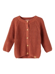 NAME IT BABY - NBM TEOLE LS KNIT CARD - Maple Syrup