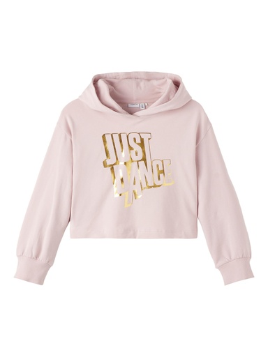 [5715113852976] NAME IT KIDS - NKF JUSTD DOL SWE BOXY CROP HOODI BRU BFU - Violet Ice