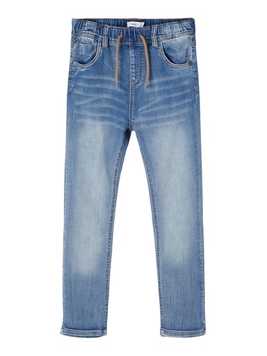 NAME IT KIDS - NKM ROBIN DNMTHAYER SWE JOGGER NOOS - Light Blue Denim