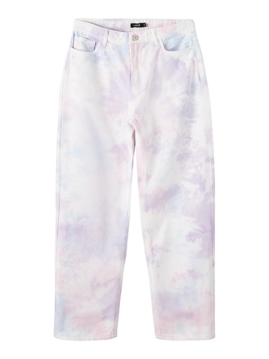 LMTD - NLF TIEIZZA HW STRAIGHT PANT - White Alyssum
