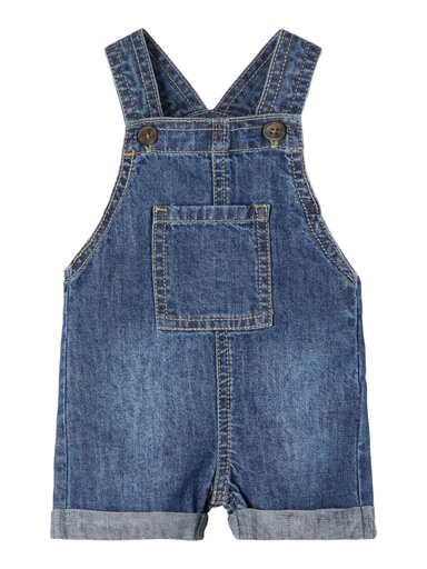 NAME IT BABY - NBM ALINEN DNM 3665 LOOSE SHORTS OVERALL - Dark Blue Denim