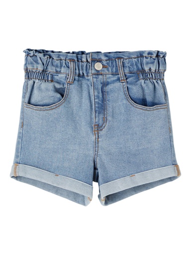 NAME IT KIDS - NKF BELLA DNMTAZZA HW SHORTS NOOS - Light Blue Denim
