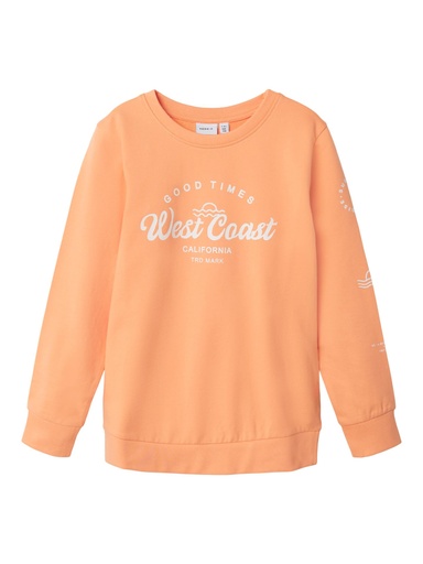 NAME IT KIDS - NKM HANIELS LS SWEAT UNB - Salmon Buff