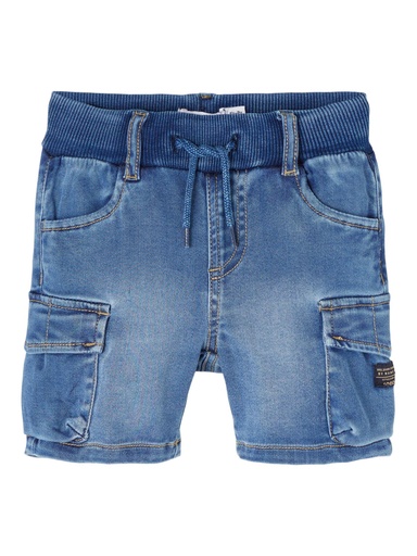 NAME IT MINI - NMM RYAN DNMTOLIGHTS 2615 L SHORTS NOOS - Medium Blue Denim